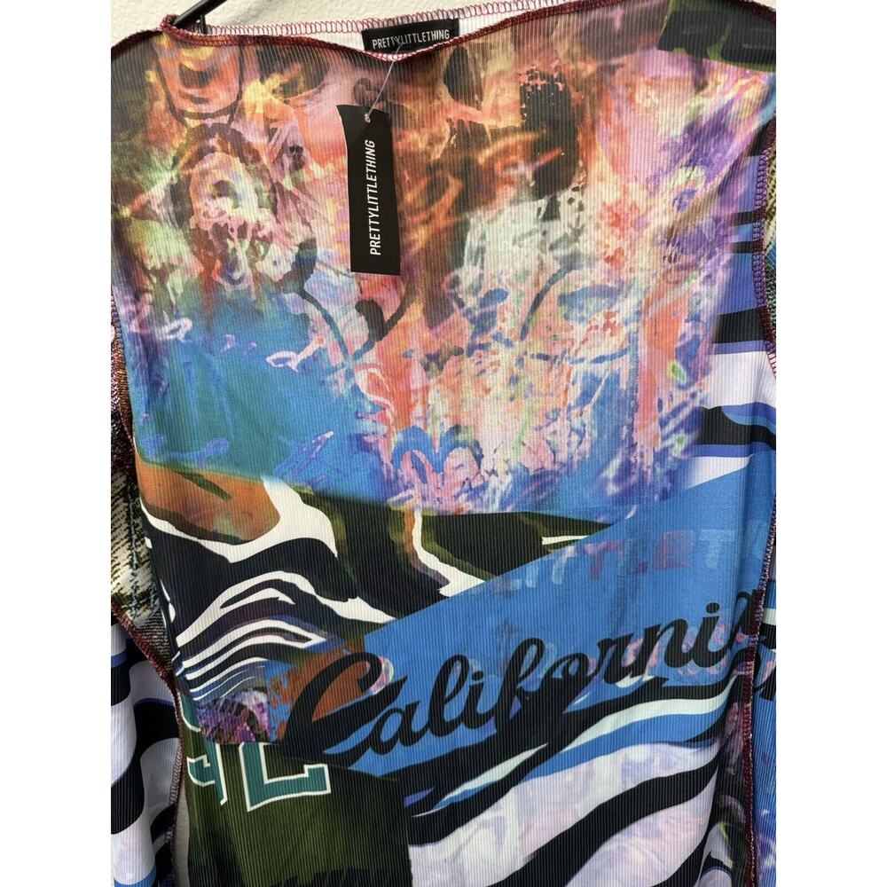Multicolor Graphic Print Dress - Picture 3 of 4